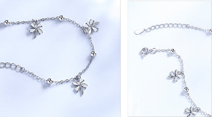 Women's Beaded Clover Anklet – Chic & Versatile Accessory