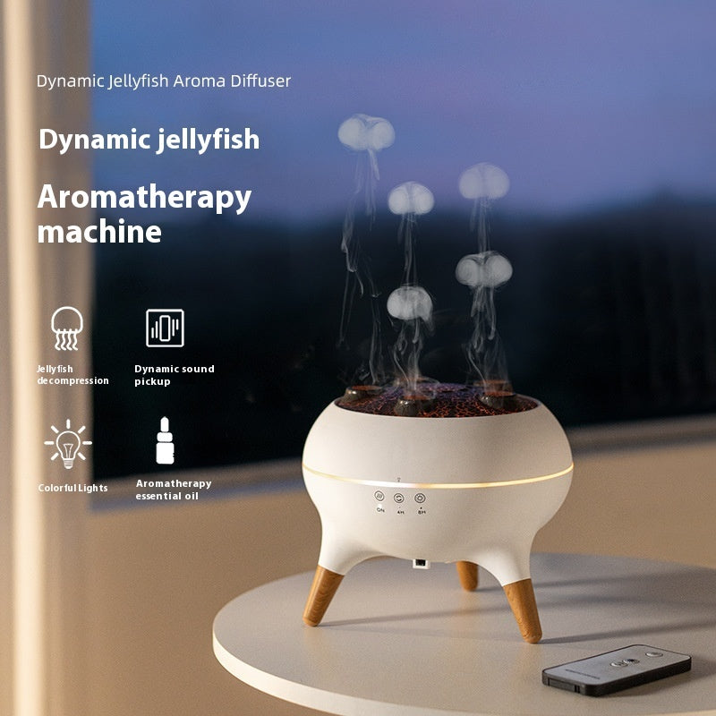 Jellyfish Ultrasonic Humidifier โ Multi-Mist Aromatherapy Diffuser with Colorful LED Lights & Remote Control for Home, Office & Desktop