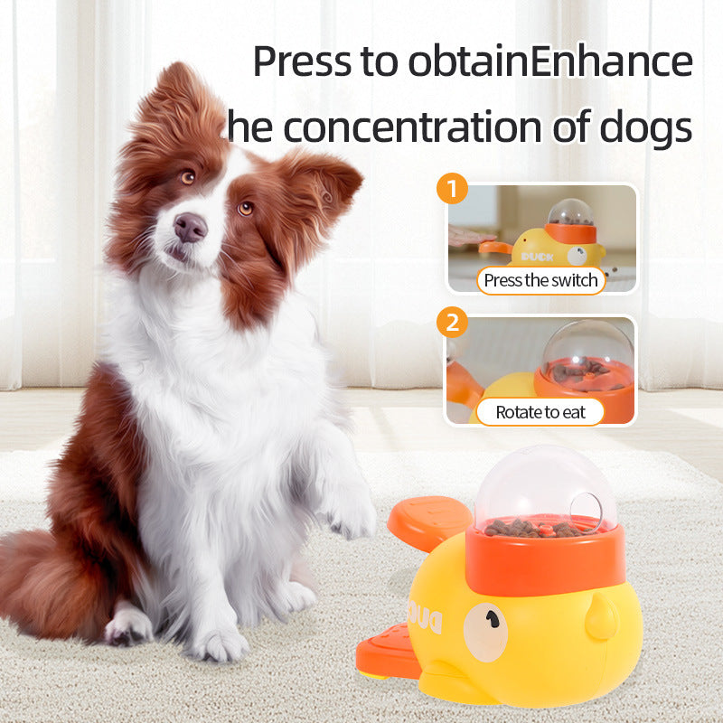 Dog Puzzle Feeder – Interactive Pet Food & Treat Dispenser, Cartoon Duck Design, Anti-Slip Automatic Feeder for Dog Training