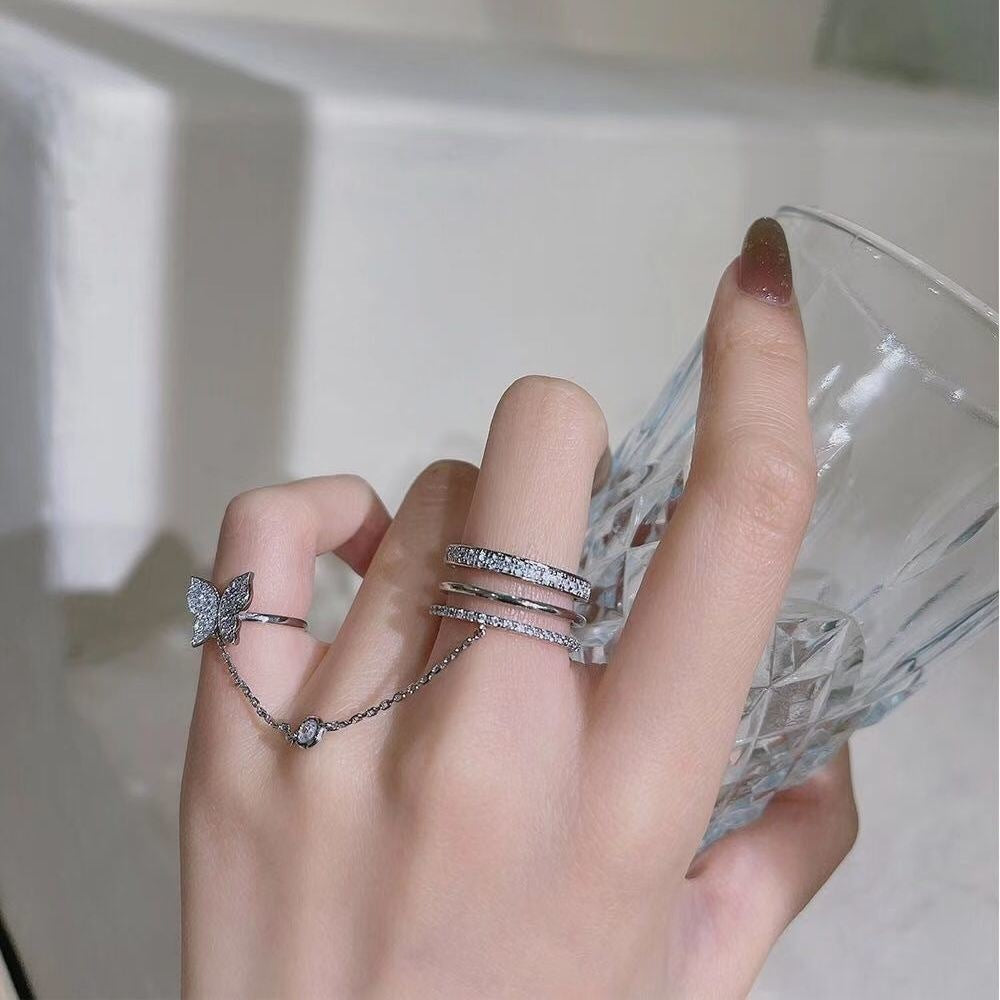 Fashion Butterfly Tassel Ring – Lightweight & Stylish Finger Jewelry