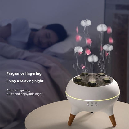 Jellyfish Ultrasonic Humidifier – Multi-Mist Aromatherapy Diffuser with Colorful LED Lights & Remote Control for Home, Office & Desktop