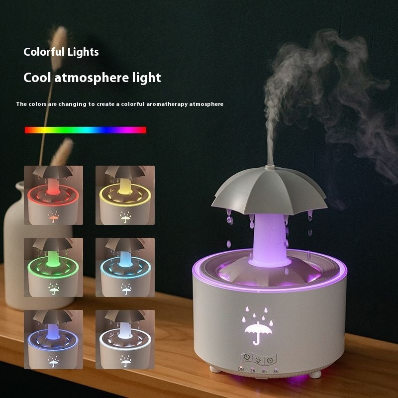 Raindrop Aromatherapy Humidifier โ Rotating Water Drop Diffuser for Home & Office