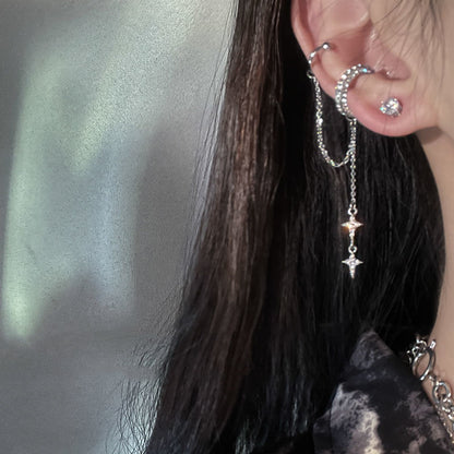 Women's Temperament Pearl Tassel Ear Clip – Elegant & Trendy Statement Jewelry
