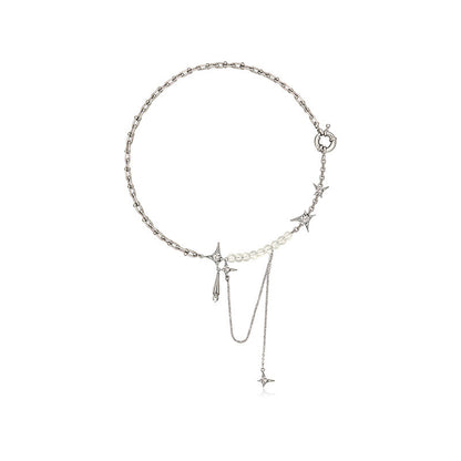 Star Awn Diamond Pendant Necklace – Dainty Water Drop Design