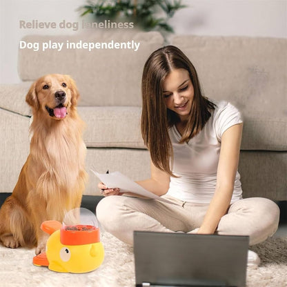 Dog Puzzle Feeder – Interactive Pet Food & Treat Dispenser, Cartoon Duck Design, Anti-Slip Automatic Feeder for Dog Training