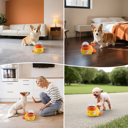 Dog Puzzle Feeder – Interactive Pet Food & Treat Dispenser, Cartoon Duck Design, Anti-Slip Automatic Feeder for Dog Training