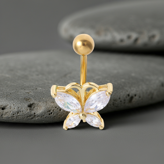 Butterfly Elegance: Creative Body Jewelry for Bold Fashionista