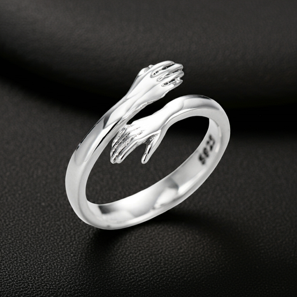 Adjustable Couple Ring – Open Band Love Ring for Lovers