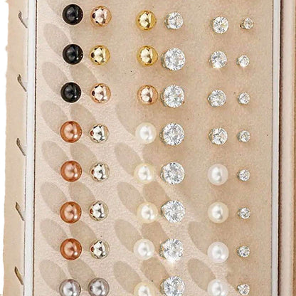 08-Piece Pearl Earrings Set – Creative All-Match Fashion Jewelry (No Box)