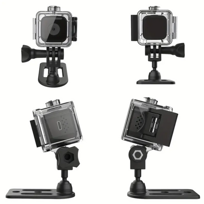 Mini Action Camera 1080P Full HD | SQ28 Waterproof Sports Camera with Auto AI Night Vision, Rechargeable Battery, and Outdoor HD Aerial Photography