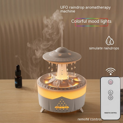 UFO Raindrop Humidifier – USB Cool Mist Aromatherapy Diffuser for Home, Office & Bedroom