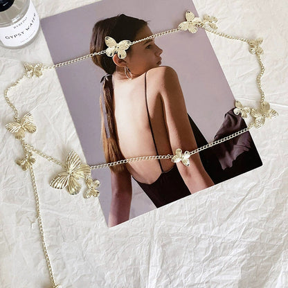 Vintage Butterfly Tassel Waist Chain – Bohemian Belt Chain Accessory for Women
