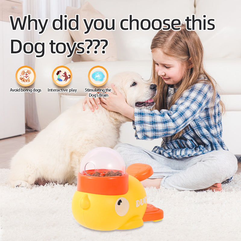Dog Puzzle Feeder – Interactive Pet Food & Treat Dispenser, Cartoon Duck Design, Anti-Slip Automatic Feeder for Dog Training