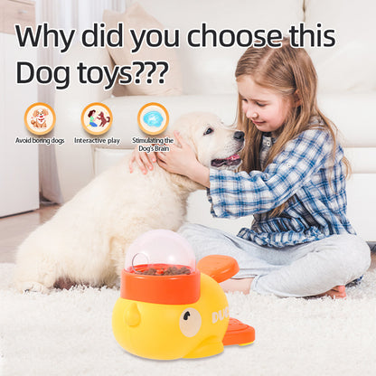 Dog Puzzle Feeder – Interactive Pet Food & Treat Dispenser, Cartoon Duck Design, Anti-Slip Automatic Feeder for Dog Training