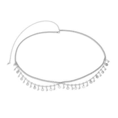 Bikini Rhinestone Multi-Layer Waist Chain with Butterfly & Tassel Body Decorations