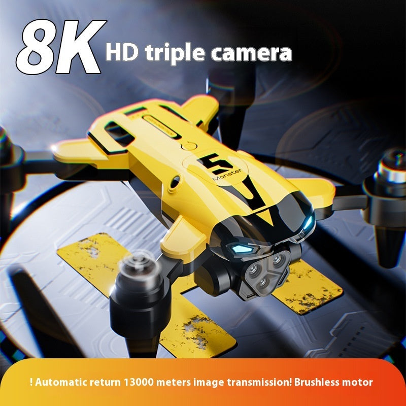 8K Dual Camera Drone with Optical Flow Positioning – Long Range UAV HD Aerial Photography Drone, App-Controlled Foldable Quadcopter for Adults & Beginners, Ideal for Indoor and Outdoor Flying