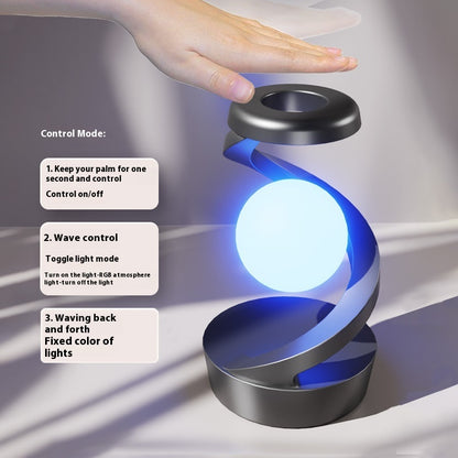 Rechargeable Desk Lamp with Hand-Wave Sensor & Wireless Phone Charging – LED Night Light for Bedroom, Desktop, Camping, and Outdoor Use