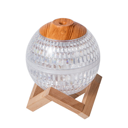 Crystal Ball USB Humidifier – Mini Silent Cool Mist Diffuser with RGB Colorful LED Lights