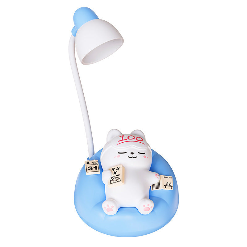 Rechargeable Cat Night Light – Cute Cartoon LED Table Lamp, USB Charging, Soft Glow for Bedroom & Holiday Gift