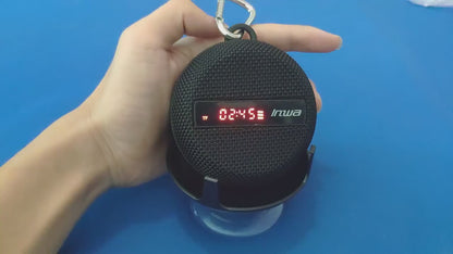 Smart LED Display Bluetooth Speaker – Portable Waterproof Wireless Cycling Speaker with Subwoofer, TF Card Support, Hands-Free Calling, and Dustproof Outdoor Design